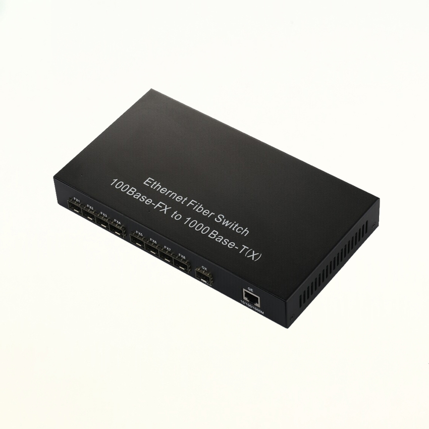 10 Ports Fiber Switch Media Converter